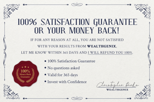 wealthgenix money back guarantee